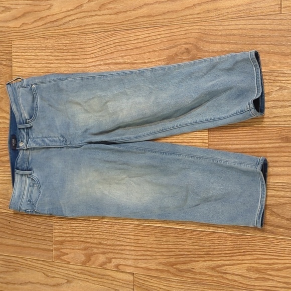 NYDJ Marilyn Straight-leg cropped high-rise jeans with stretch, women's 12 - Picture 1 of 7